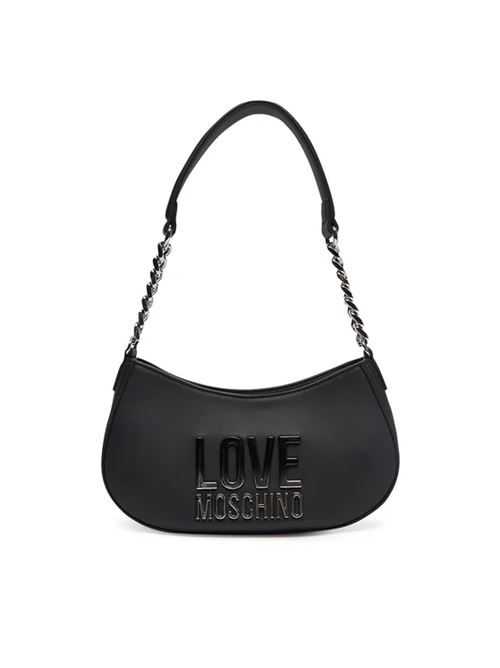 BORSA PU GRS NERO+GALV.NIKEL LOVE MOSCHINO | JC4256PP0MKD0/00B